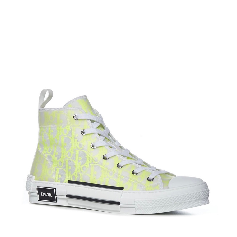 Dior canvas oblique mens B23 high top sneakers